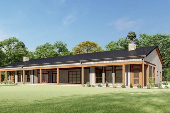 Exterior - Other Elevation for Ranch House Plan #1092-55 - 2 bed, 3 bath