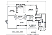 European Style House Plan - 4 Beds 3 Baths 3269 Sq/Ft Plan #67-223 