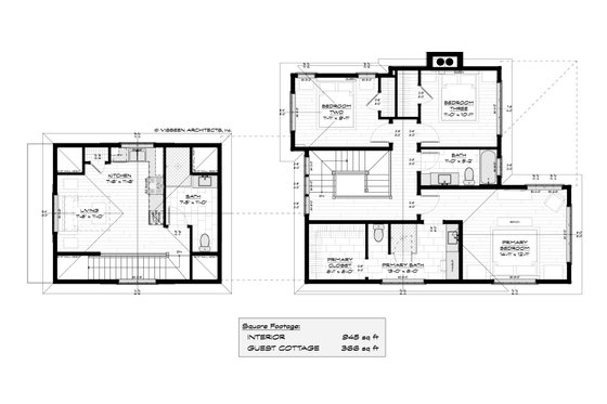 Floor Plan - Upper Floor for Cottage House Plan #928-400 - 4 bed, 4 bath