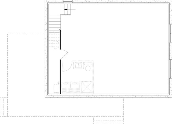 Home Plan - Cabin Floor Plan - Lower Floor Plan #23-2887