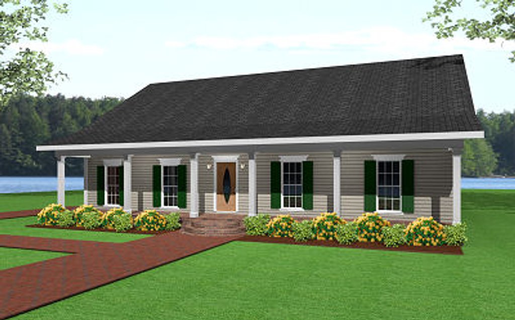 Ranch Style House Plan 3 Beds 2 Baths 1500 Sqft Plan 44 134