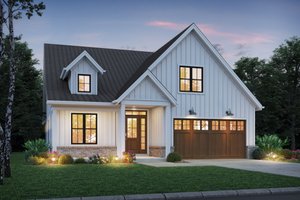 House Plan Design - Exterior - Front Elevation for Cottage House Plan #48-1172 - 3 bed, 2 bath