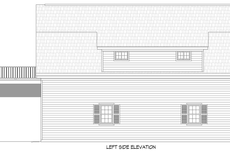Architectural House Design - Exterior - Other Elevation for Country House Plan #932-1391 - 2 bed, 1 bath