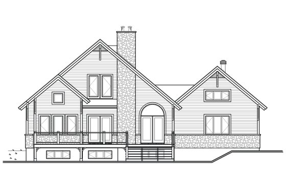 Rear View - 1900 square foot Cottage