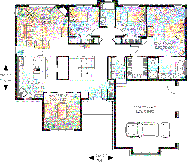 Home Plan - Traditional Floor Plan - Main Floor Plan #23-647