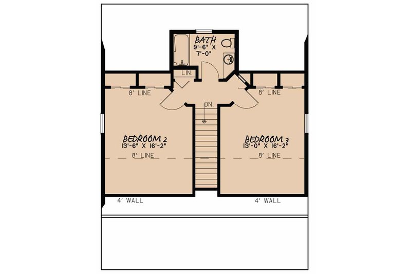 Architectural House Design - Floor Plan - Upper Floor for Country House Plan #923-46 - 3 bed, 3.5 bath