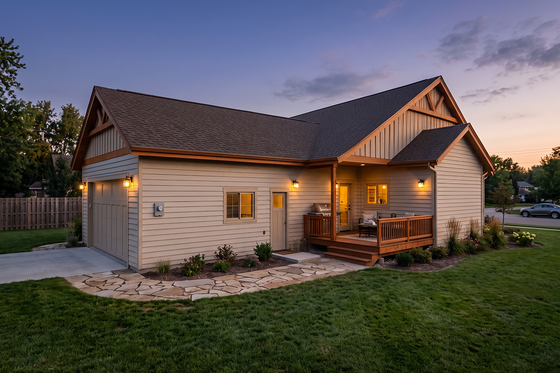 Exterior - Other Elevation for Craftsman House Plan #1099-23 - 3 bed, 2 bath
