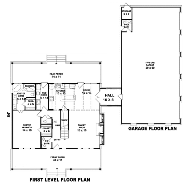 Country Style House Plan 3 Beds 3.5 Baths 3200 Sq/Ft