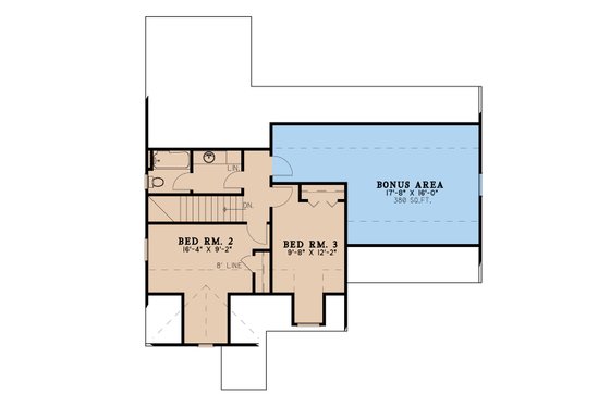Floor Plan - Upper Floor for Traditional House Plan #923-191 - 3 bed, 2.5 bath