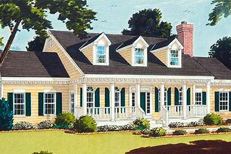 Architectural House Design - Southern Exterior - Front Elevation Plan #3-160