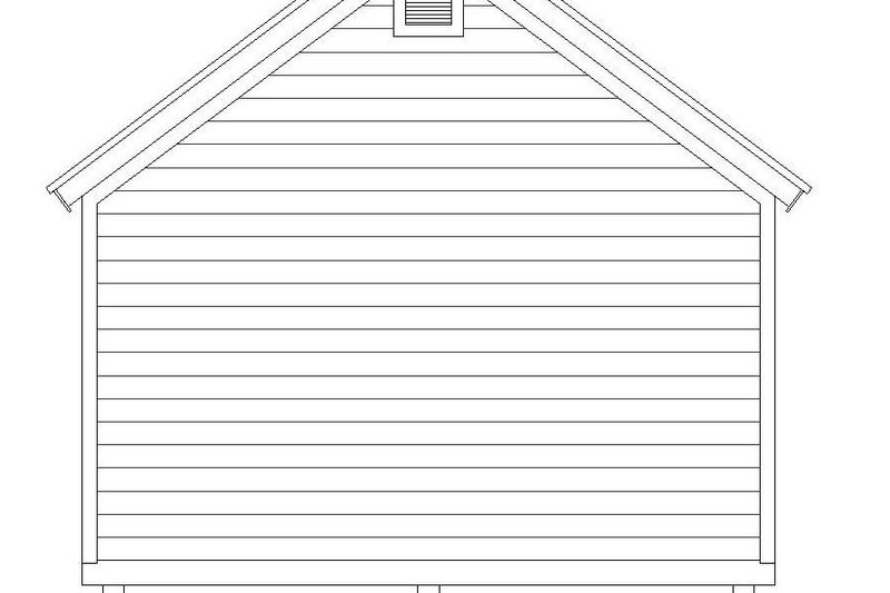 House Design - Exterior - Rear Elevation for Country House Plan #932-301, 0 bath