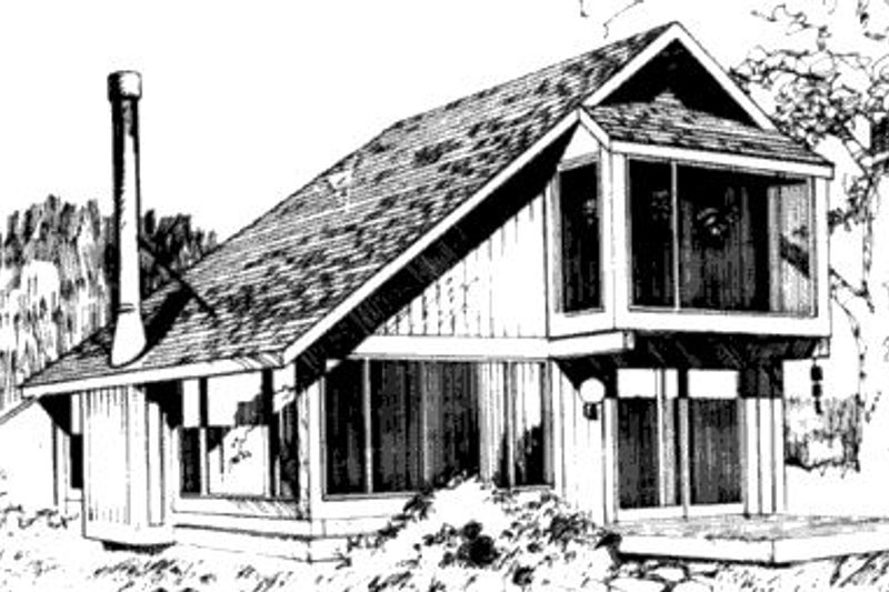 Dream House Plan - Modern Exterior - Front Elevation Plan #320-102