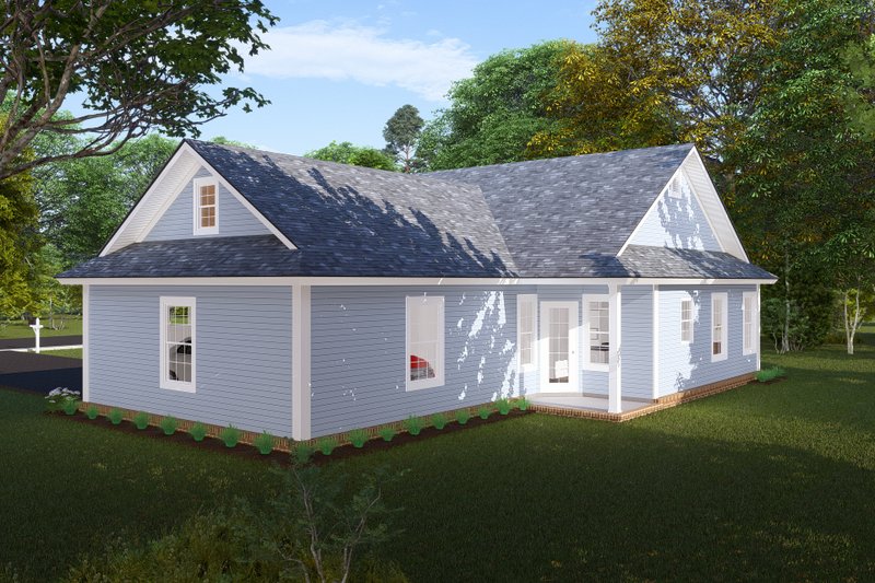 Architectural House Design - Exterior - Other Elevation 1 for Cottage House Plan #513-2210 - 3 bed, 2 bath