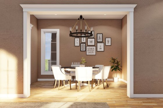 Interior - Dining Room for European House Plan #17-3416 - 4 bed, 4.5 bath