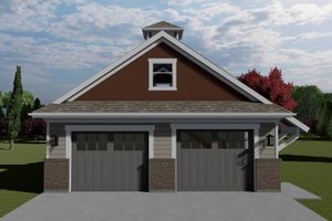 Exterior - Front Elevation 3 for Traditional House Plan #1060-98, 0 bath