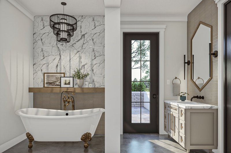House Design - Interior - Master Bathroom for Mediterranean House Plan #455-524 - 5 bed, 4.5 bath