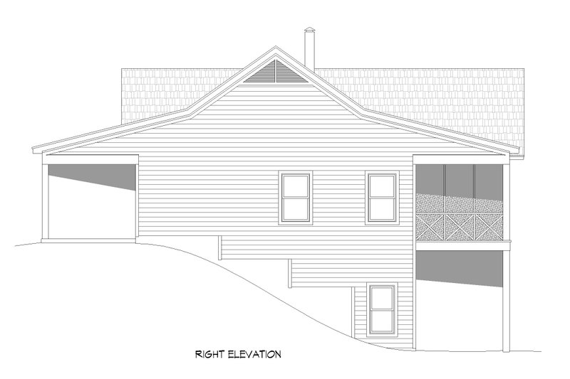 House Plan Design - Exterior - Other Elevation 1 for Ranch House Plan #932-677 - 2 bed, 2 bath