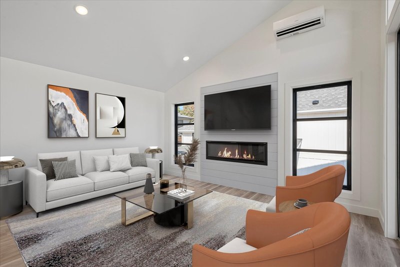 House Blueprint - Interior - Family Room 2 for Contemporary House Plan #1070-237 - 2 bed, 2.5 bath