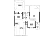 European Style House Plan - 3 Beds 2.5 Baths 1780 Sq/Ft Plan #81-696 