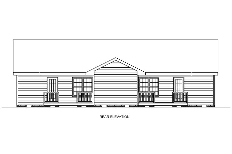 Home Plan - Exterior - Front Elevation 5 for Traditional House Plan #54-607 - 4 bed, 4 bath