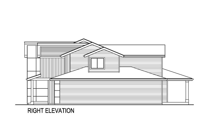 Architectural House Design - Exterior - Other Elevation 1 for Contemporary House Plan #569-83 - 5 bed, 3 bath