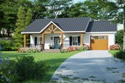 Craftsman Style House Plan - 1 Beds 1.5 Baths 915 Sq/Ft Plan #21-467 