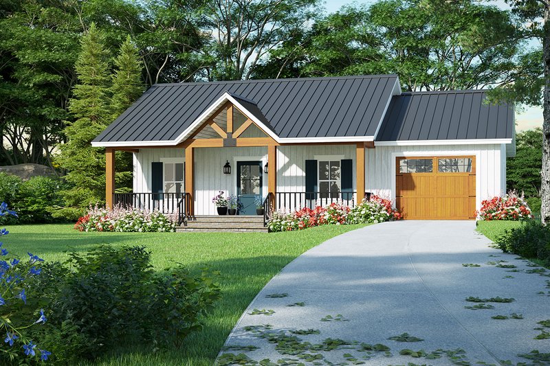 Dream House Plan - Craftsman Exterior - Front Elevation Plan #21-467
