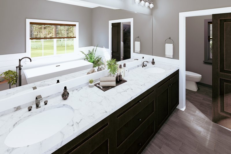 Dream House Plan - Interior - Master Bathroom for Craftsman House Plan #44-285 - 3 bed, 2.5 bath