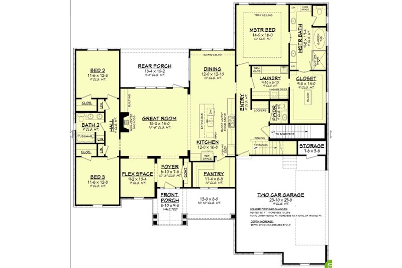 House Plan Design - Floor Plan - Other Floor for Farmhouse House Plan #430-195 - 3 bed, 2.5 bath