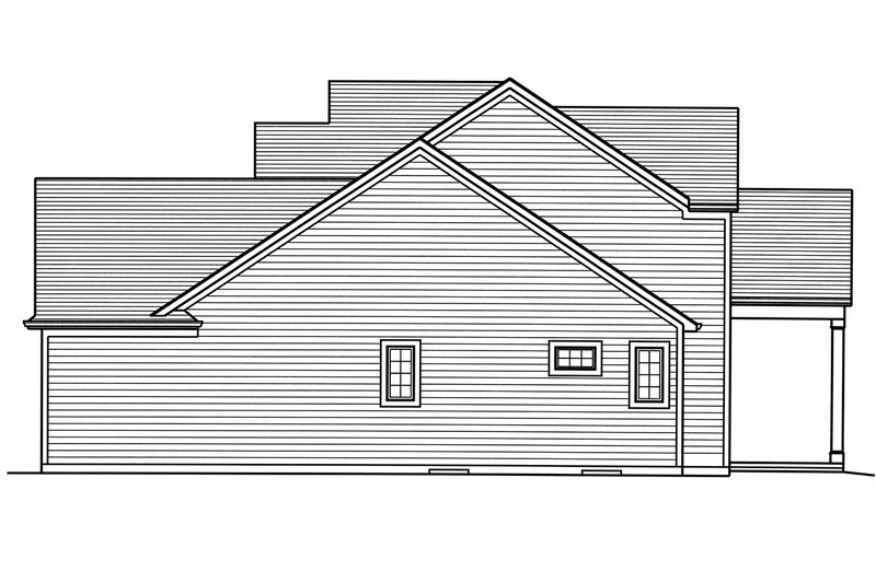 Home Plan - Right Side Elevation