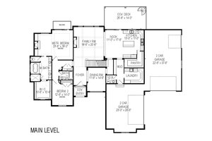 Floor Plan - Main Floor for European House Plan #920-87 - 9 bed, 4 bath