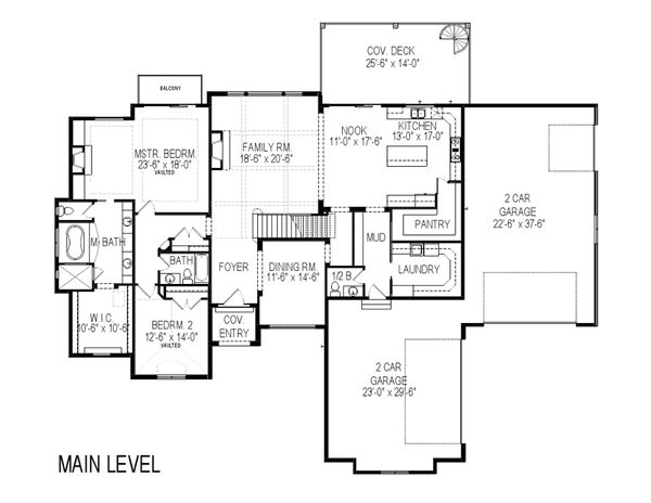 European Floor Plan - Main Floor Plan #920-87