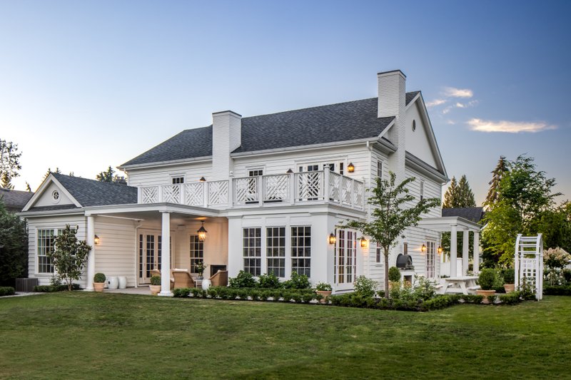 House Blueprint - Exterior - Rear Elevation 5 for Traditional House Plan #1114-94 - 4 bed, 3.5 bath