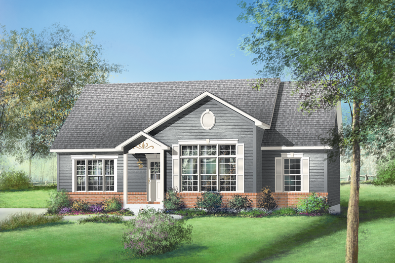 Ranch Style House Plan - 3 Beds 2 Baths 1292 Sq/Ft Plan #25-132