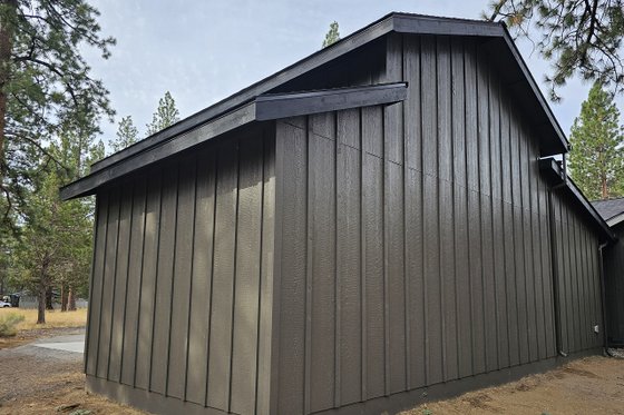 Exterior - Rear Elevation for Contemporary House Plan #1105-6, 0 bath