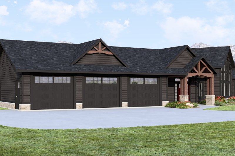 Home Plan - Exterior - Other Elevation 3 for Ranch House Plan #1064-376 - 2 bed, 2.5 bath