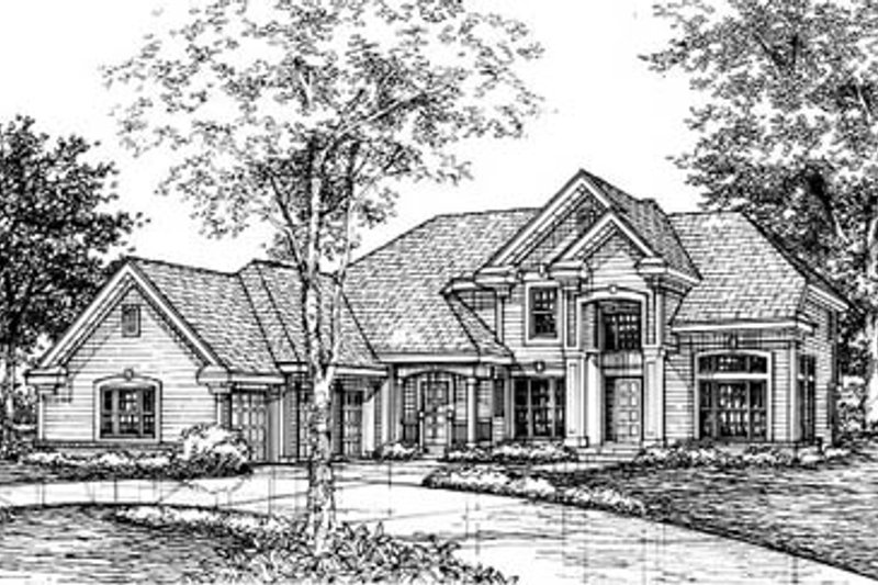 Dream House Plan - Traditional Exterior - Front Elevation Plan #50-146