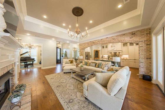 Interior - Family Room for Prairie House Plan #930-463 - 3 bed, 3.5 bath