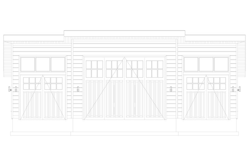 Home Plan - Exterior - Front Elevation 6 for Modern House Plan #1060-501, 0 bath