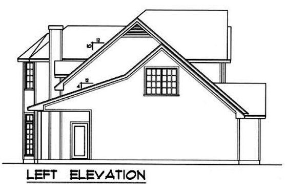 Exterior - Other Elevation for Country House Plan #40-128 - 3 bed, 2.5 bath