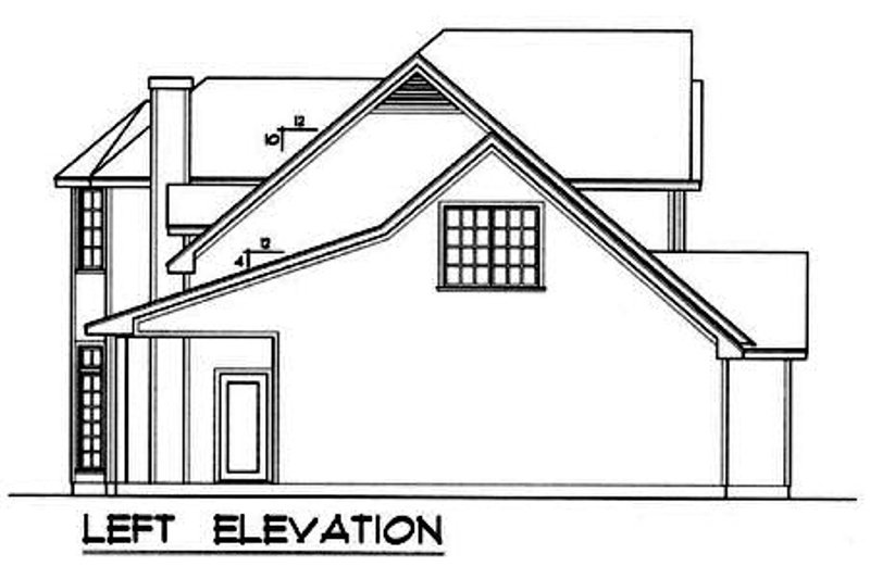Architectural House Design - Exterior - Other Elevation for Country House Plan #40-128 - 3 bed, 2.5 bath