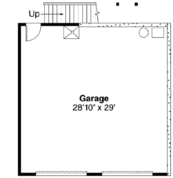 Craftsman Floor Plan - Main Floor Plan #124-650