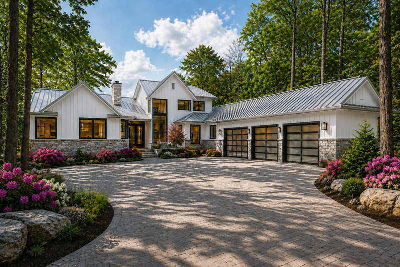 Dream House Plan - Exterior - Front Elevation 4 for Farmhouse House Plan #928-454 - 4 bed, 4.5 bath