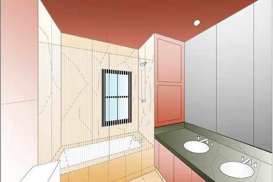 Photo 7 for Modern House Plan #525-1 - 2 bed, 2 bath