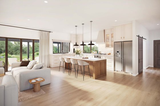 Interior - Kitchen for Prairie House Plan #924-30 - 4 bed, 2.5 bath