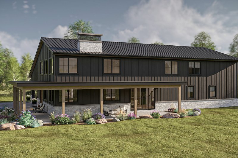 Architectural House Design - Exterior - Other Elevation for Barndominium House Plan #455-580 - 5 bed, 4.5 bath