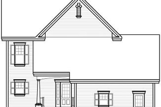 Exterior - Rear Elevation for Farmhouse House Plan #23-840 - 5 bed, 2.5 bath