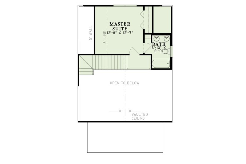 Home Plan - Floor Plan - Upper Floor for Farmhouse House Plan #17-2294 - 3 bed, 2 bath