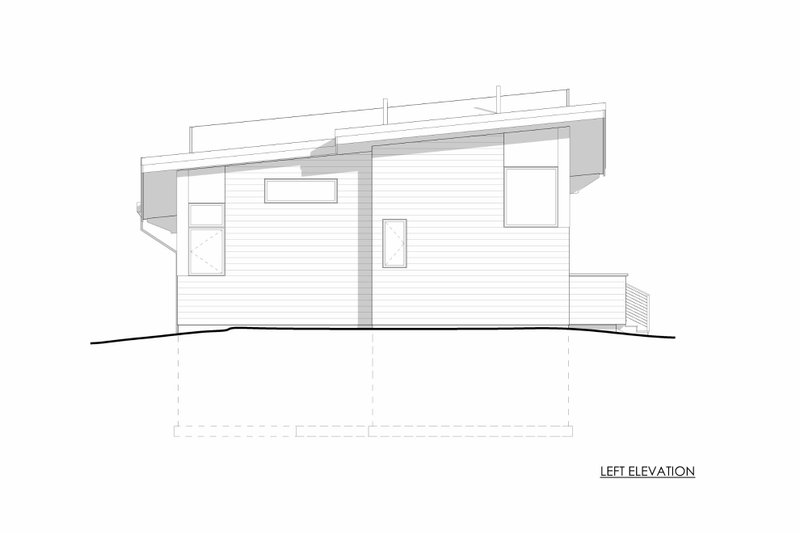 House Blueprint - Exterior - Other Elevation for Cabin House Plan #1042-24 - 2 bed, 2 bath