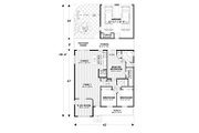 Craftsman Style House Plan - 3 Beds 2 Baths 1779 Sq/Ft Plan #56-708 